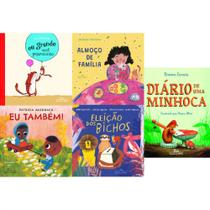 Kit 5 vol - eu grande, você pequeninho + almoço de família + eu também!+ a eleição dos bichos + diário de uma minhoca