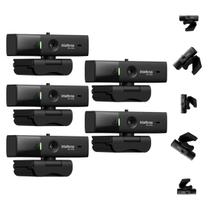 Kit 5 Webcams Full HD 60fps Intelbras WCI1080p HDR Privacidade NF Para Empresa