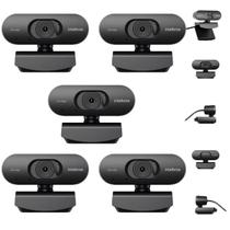 Kit 5 Webcams Intelbras CAM-HD-720p HD 720p Microfone Embutido Fecho Privacidade NF Empresa Kit 5 Webcams Intelbras CAM-HD-720p HD 720p Microfone Embutido Fecho Privacidade NF Empresa