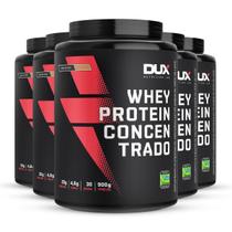 Kit 5 Whey Protein Concentrado Dux Doce de Leite 900g Kit 5 Whey Protein Concentrado Dux Doce de Leite 900g