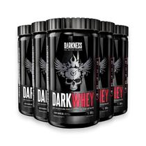 Kit 5 Whey Protein DarkWhey 100% Darkness Baunilha 900g Kit 5 Whey Protein DarkWhey 100% Darkness Baunilha 900g