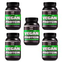KIT 5 WHEY PROTEIN VEGAN MORANGO 0% LACTOSE BodyAge UNILIFE