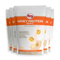 Kit 5 Whey Protein Vitafor WPC Mousse de Maracujá 900g