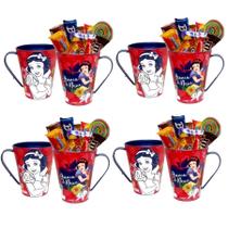 Kit 5 Xícara Branca de Neve para Festa Infantil Aniversário Decoração - Plasutil