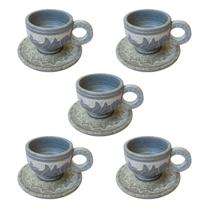 Kit 5 Xicaras Pedra Sabão 150 ml Dia das Mães Mantém Sabor Kit 5 Xicaras Pedra Sabão 150 ml Dia das Mães Mantém Sabor