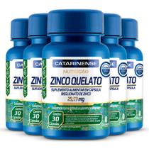 Kit 5 Zinco Quelato Catarinense 30 cápsulas