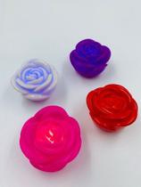 Kit 50 Abajur Luminária Rosa De Led Decoração Festa Enfeite
