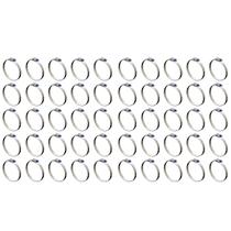 Kit 50 Abraçadeira Aço Carbono Fita 9mm 38x51mm 1.1/2x2