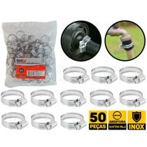Kit 50 Abraçadeira De Metal Para Mangueira De Gas E Jardim