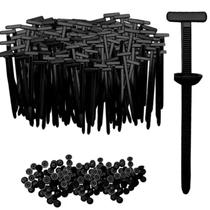 Kit 50 abraçadeira em nylon com auto-travamento 90mm x 4,8mm x 2mm