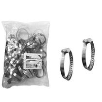 Kit 50 Abraçadeira Rosca S/fim 1 1/2pol Inox