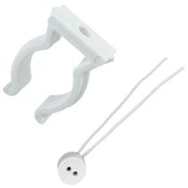 Kit 50 Abraçadeira T5 G5 Para Lâmpada Tubular + Kit 50 Soquete T5 G5 Para Lâmpada Tubular Fluorescente ou Led