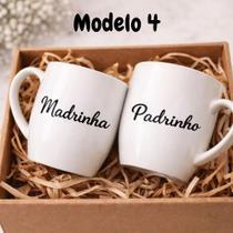 Kit 50 Adesivos Casamento para Madrinha e Padrinho Lembrancinha Personalizadas Para Canecas Fontes - Modelos:Modelo 4