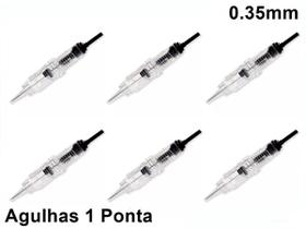 Kit 50 Agulhas Easy Click Para Micropigmentação 1 Ponta