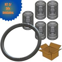 Kit 50 Anéis Vedação Borracha Preto Para Tubo PVC Esgoto 100mm Fortlev Kit 50 Anéis Vedação Borracha Preto Para Tubo PVC Esgoto 100mm Fortlev
