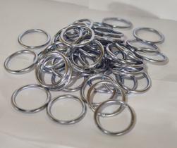 KIT 50 ARGOLA PARA SELARIA AÇO CARBONO ZINCADA 38X4mm LEVE GS