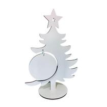 KIT 50 Arvores de natal de MDF com enfeite para sublimação 02