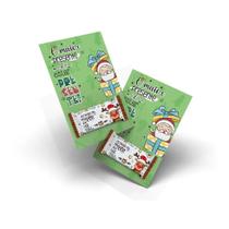 Kit 50 Balinhas Personalizadas Com Card De Natal