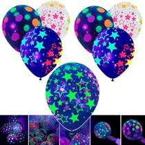 Kit 50 Balões Bexiga Neon Decoração de Festa 12 Polegadas - Joyit