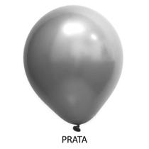 Kit 50 Balões Bexigas Cromados Metalizados Tamanho 9 - Balão de Aniversário e Comemorações - Art Latex