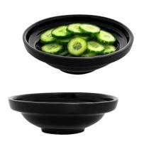 Kit 50 Base para Sunomono Porcelana Preto Finger Food Petiscos 70ml Sapporo Oriental