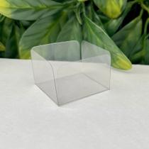 Kit 50 Bases Transparente para Doce Laterais Alta (M9)