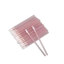 Kit 50 Bastão Glitter Pincel Aplicador Descartável Batom Gloss Extensão De Cílios Maquiagem