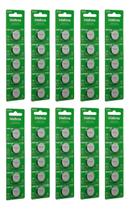 Kit 50 Baterias Pilha Botão 3v 220 Mah Cr 2032 Intelbras Kit 50 Baterias Pilha Botão 3v 220 Mah Cr 2032 Intelbras