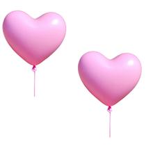 Kit 50 Bexigas Balões Rosa Namorados Coração número 12 Kit 50 Bexigas Balões Rosa Namorados Coração número 12