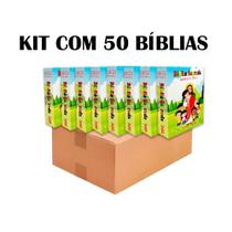 Kit 50 Bíblias Infantil Brochura - Edição de Promessas - REI DAS BIBLIAS