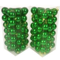 Kit 50 Bolas De Natal Pequenas 4 Cm Decoração Natalina Casa Enfeite Para Arvore Ceia De Natal