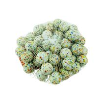 Kit 50 Bolinhas de Gude Brancas Com Brilhinhos 16mm Kit 50 Bolinhas de Gude Brancas Com Brilhinhos 16mm