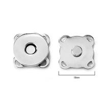 Kit 50 Botões Imantado Magnético Fecho cor Níquel 18mm Imã Kit 50 Botões Imantado Magnético Fecho cor Níquel 18mm Imã