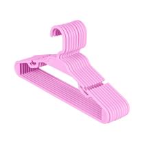 Kit 50 Cabide Infantil De Plástico 5,5mm Rosa