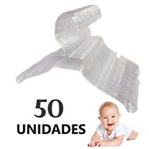 Kit 50 Cabide Para Bebê Infantil Coloridos Menina Menino Plástico Acrílico Resistente - Suprema Opção Kit 50 Cabide Para Bebê Infantil Coloridos Menina Menino Plástico Acrílico Resistente - Suprema Opção