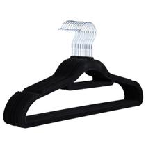 Kit 50 Cabide Veludo Adulto Slim Ultra Fino Não Escorrega