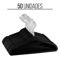 Kit 50 Cabide Veludo Slim Antideslizante Ultra Fino Aveludado - Quality House