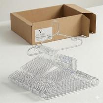Kit 50 Cabides Acrílico Transparente Adulto Cavado Antideslizante 41cm Resistente Kit 50 Cabides Acrílico Transparente Adulto Cavado Antideslizante 41cm Resistente