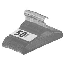 Kit 50 Cabides Aveludados Slim Roupas Cabideiro Organizador