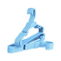 Kit 50 Cabides Infantil Antiderrapante 5,5mm Azul