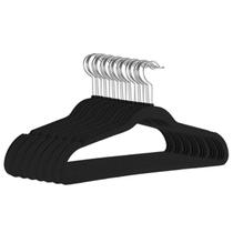 Kit 50 Cabides Veludo Preto Slim Ultrafino Resistente Kit 50 Cabides Veludo Preto Slim Ultrafino Resistente