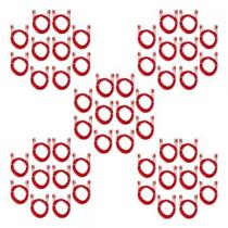 Kit 50 Cabos Rca Injetado Vermelho 1 Metro Cristal Matte Kit 50 Cabos Rca Injetado Vermelho 1 Metro Cristal Matte