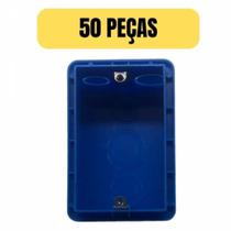 Kit 50 Caixa De Luz Embutir 4X2 Pvc Alvenaria ul Peesa