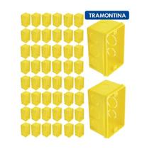 Kit 50 Caixa De Luz Para Tomada Interruptor 4x2 Tramontina