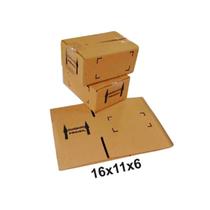 Kit 50 Caixa de Papelão Embalagem Ecommerce 16x11x6 Pacote Correios Sedex Pac Envio Imediato