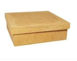 Kit 50 Caixa Quadrada Tampa de Sapato 17x17x5 Mdf Madeira