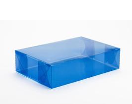 Kit 50 caixinhas de acetato azul para artesanato