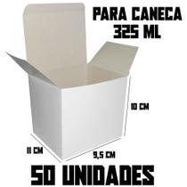 Kit 50 Caixinhas Para Caneca / Xícara 325ml 9cm x 11cm x 10cm Pré Montadas