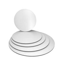 Kit 50 cakeboard liso 15 cm mdf branco 3mm