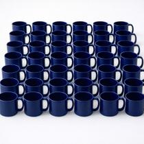 Kit 50 Canecas (Copo com Alça) Plásticas 450ml Reutilizáveis Escolar Coloridas, Resistentes